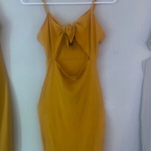 Forever 21 Gold Bodycon Cocktail Dress